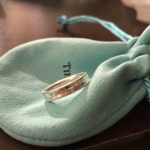 Tiffany & co. Classic 1837 sterling silver ring size 5.5